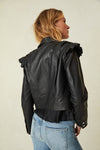 LoveShackFancy - Torrez Leather Jacket - Black