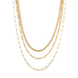 Marrin Costello Jewelry - Trilogy Layers Necklace - Gold