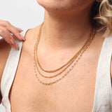 Marrin Costello Jewelry - Trilogy Layers Necklace - Gold