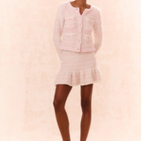 LoveShackFancy - Velman Knit Mini Skirt - Vanilla Blush