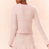 LoveShackFancy - Velman Knit Mini Skirt - Vanilla Blush