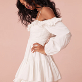 LoveShackFancy - Zennia Mini Dress - White