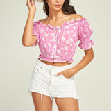 Sunday Saint-Tropez - Ashley Flower Top - Orchid