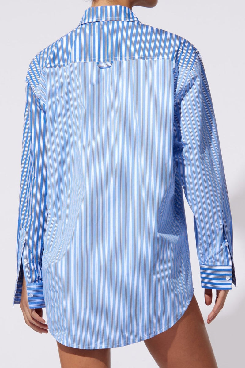 Solid & Striped - Sunni Tunic Oxford Après The Spencer, – - Azure/French Sea Blue