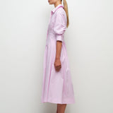 SIMKHAI - JAZZ PINTUCK MIDI DRESS - Tulip