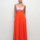 SIMKHAI - MADDY COTTON MIDI DRESS - Lobster Multi