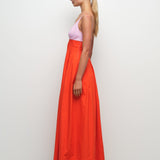 SIMKHAI - MADDY COTTON MIDI DRESS - Lobster Multi