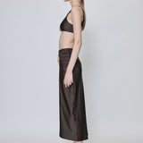 Simkhai - Eiana Shell Midi Skirt - Chocolate