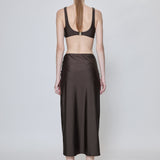 Simkhai - Eiana Shell Midi Skirt - Chocolate