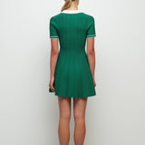 SIMKHAI - PAGE KNIT POLO MINI DRESS - Kelly Green