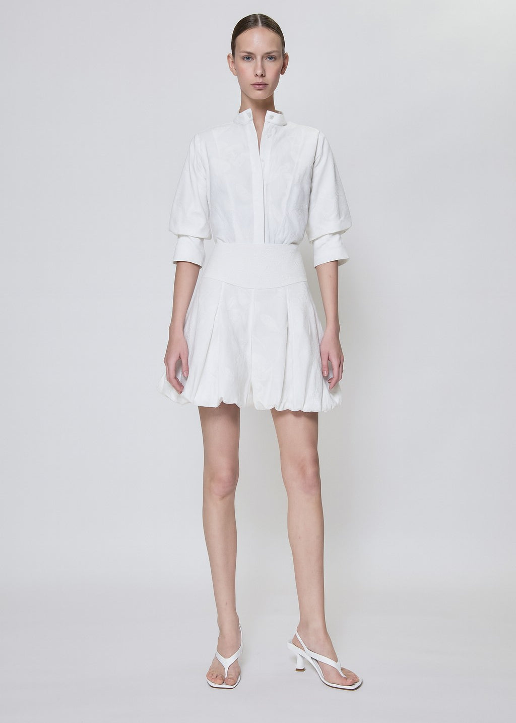 simkhai white dress Women's Sophie in White, Lace, Size 8 SUMMER 2024 WOMENS COLLECTION The Sophie Dress in White SIMKHAI - EFFIE BUBBLE MINI
