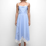Simkhai - AVALEIGH COTTON LACE MIDI DRESS - OXFORD BLUE STRIPE