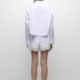 Simkhai - RENATA CROPPED BUTTON DOWN SHIRT - White