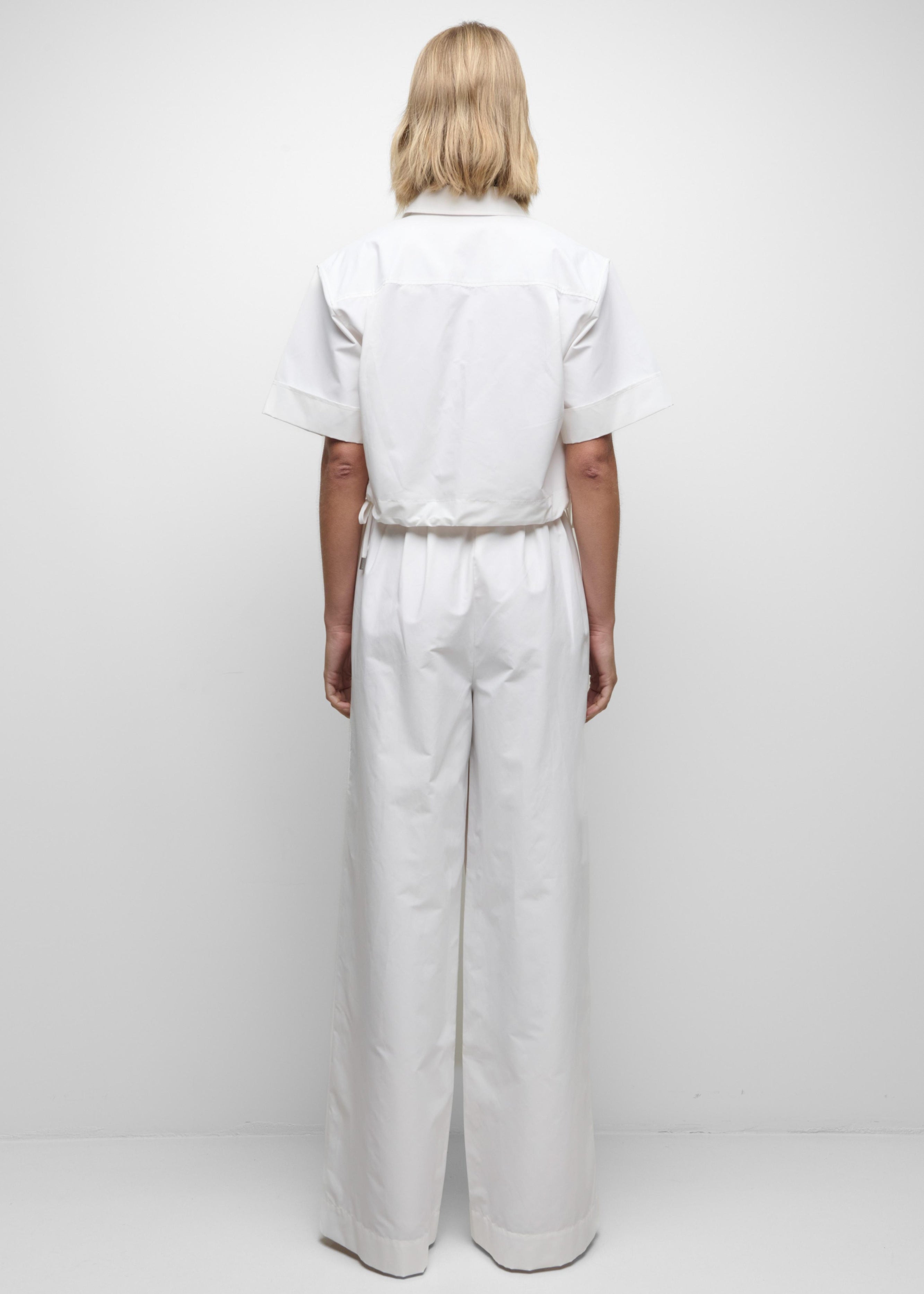 Simkhai - RYETT CROPPED SHIRT - White