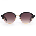 black and gold frame sunglasses