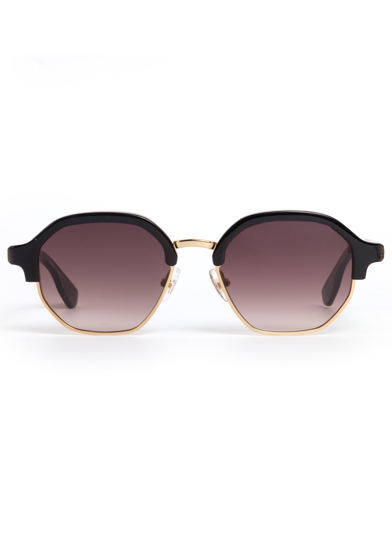 black and gold frame sunglasses