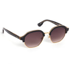black and gold frame sunglasses