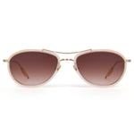 cream frame brown lens sunglasses