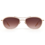 cream frame brown lens sunglasses