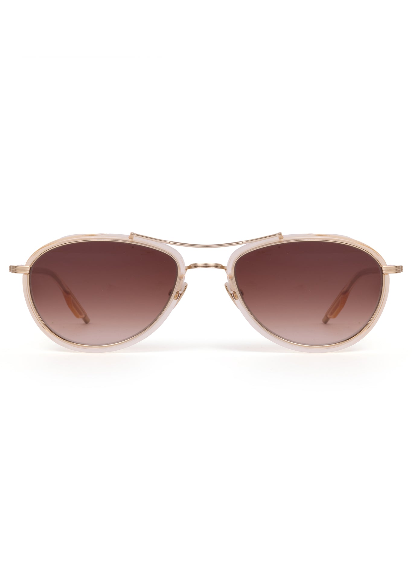 cream frame brown lens sunglasses