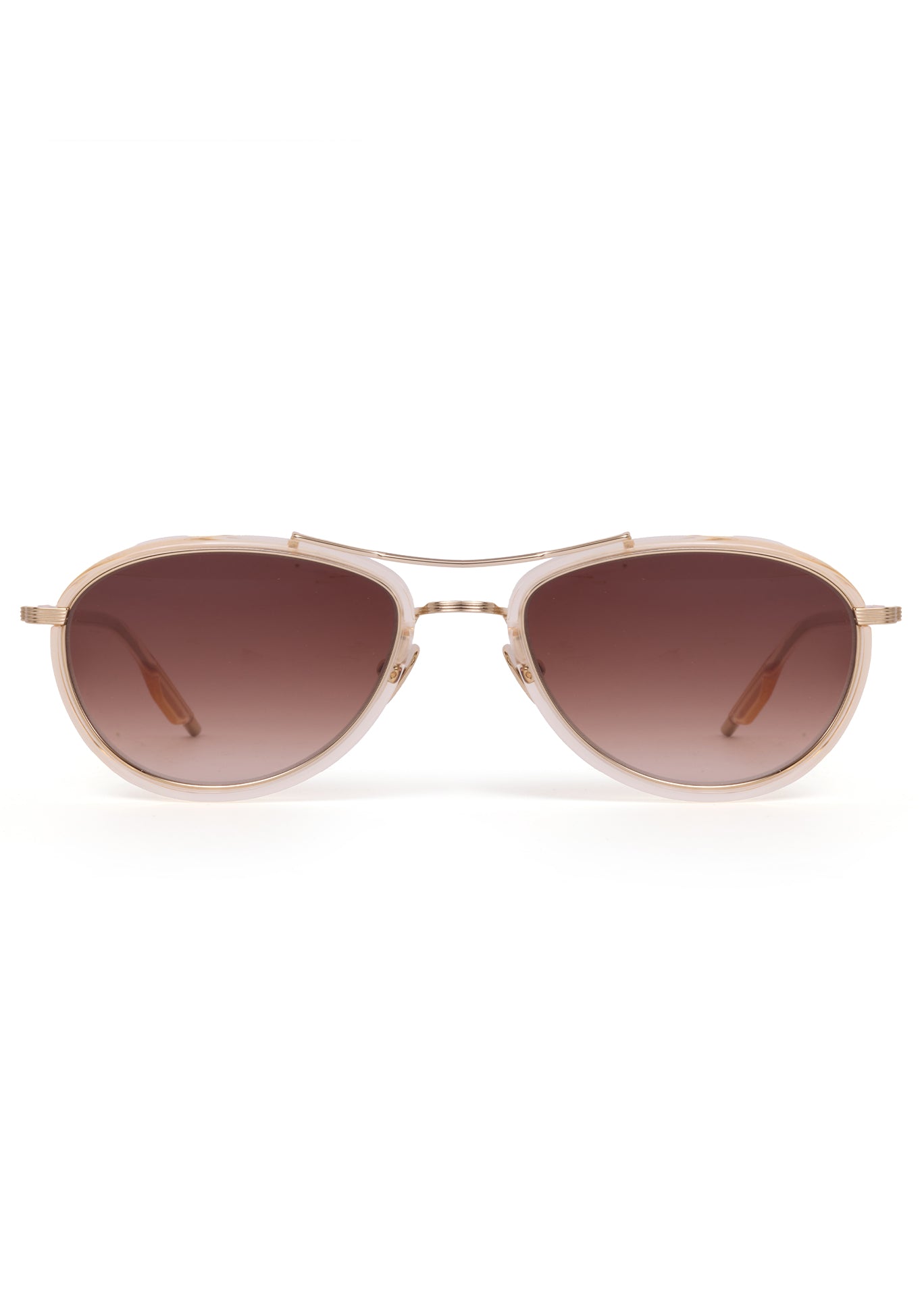 cream frame brown lens sunglasses