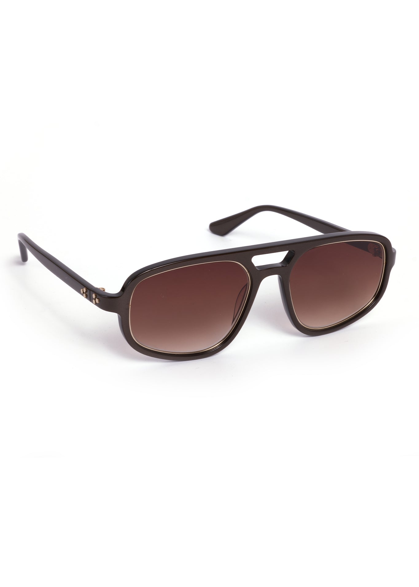 Brown lens black frame sunglasses