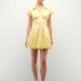 SIMKHAI - LIRINNE MINI BUBBLE DRESS - GOLDEN HAZE