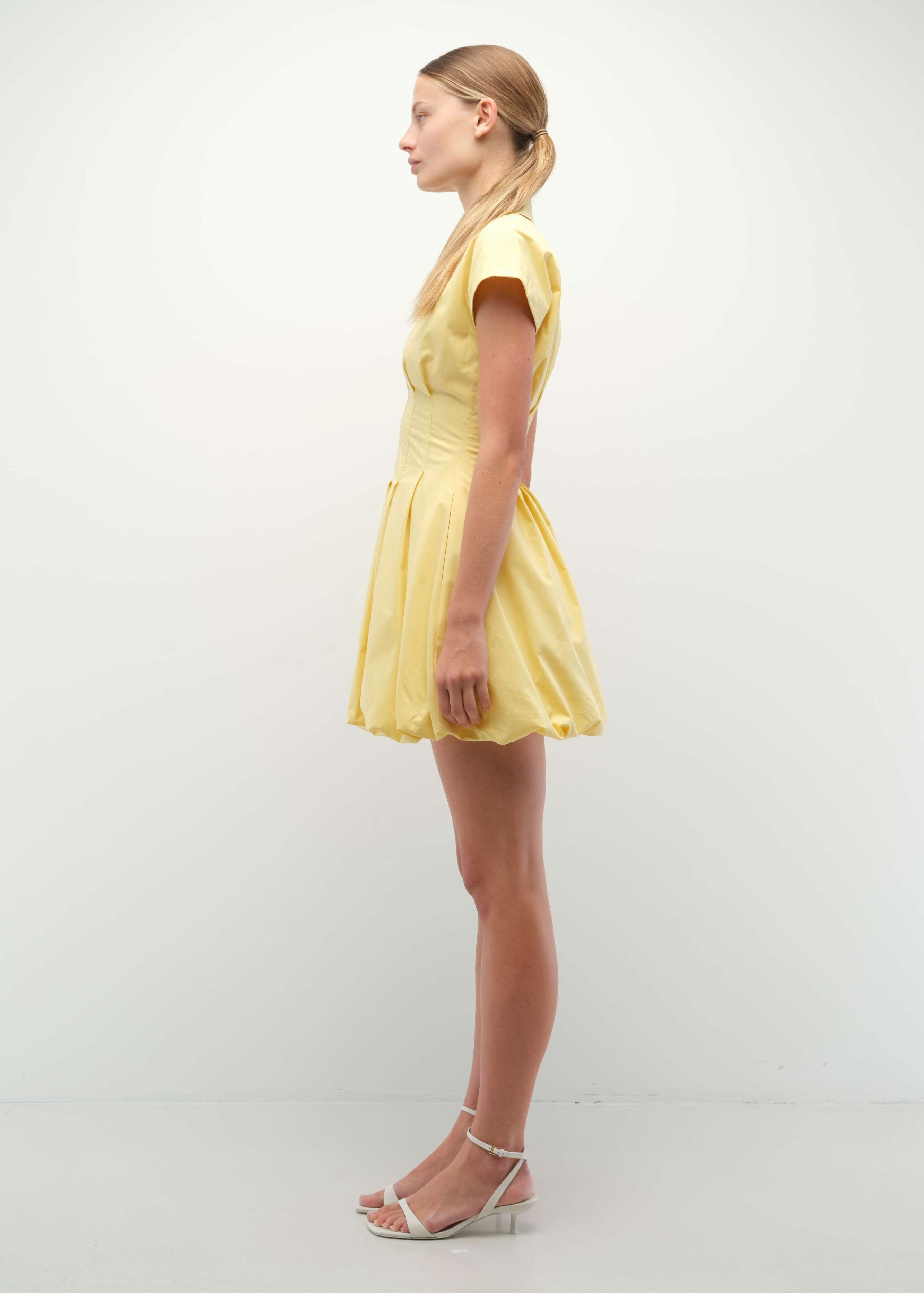 SIMKHAI - LIRINNE MINI BUBBLE DRESS - GOLDEN HAZE