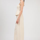 Simkhai - LEROY PLEATED WIDE LEG PANT - STONE