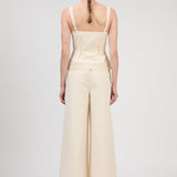 Simkhai - LEROY PLEATED WIDE LEG PANT - STONE