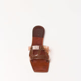 Simkhai - SIMKHAI MONOGRAM JELLY SLIDE - SADDLE