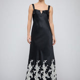 Simkhai -  LEA S/L MIDI DRESS - Black