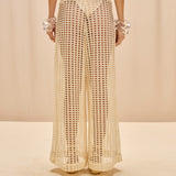 PatBO - Selene Mesh Pant - Off White