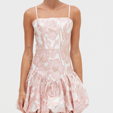 PatBO - Petal Jacquard Mini Dress - Pink
