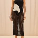 PatBO - Selene Mesh Beach Dress - Black