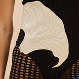 PatBO - Selene Mesh Beach Dress - Black