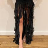 PatBO - Laila Lace Maxi Skirt - Black