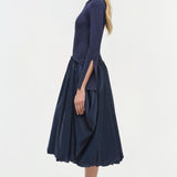 Simkhai - Kenlie Mock Neck Midi Dress - Midnight