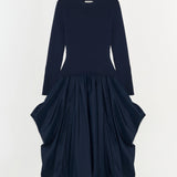 Simkhai - Kenlie Mock Neck Midi Dress - Midnight