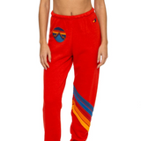 Aviator Nation - Chevron Womens Sweatpants - Red