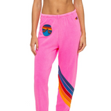 Aviator Nation - Chevron Womens Sweatpants - Neon Pink