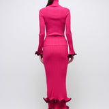 Simkhai - Millie Midi Skirt - Pomegranate