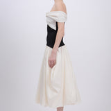 Simkhai - Corinn Midi Skirt - Black / Ivory