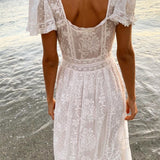 LoveShackFancy - Norma Midi Dress - White