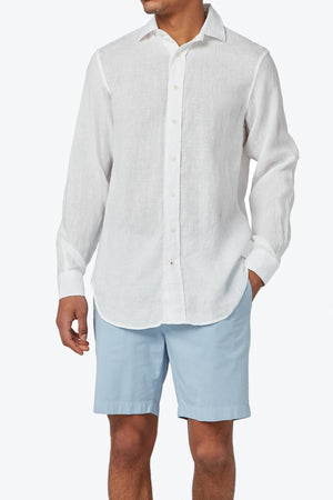 Love Brand & Co - Men's Abaco Linen Shirt - White