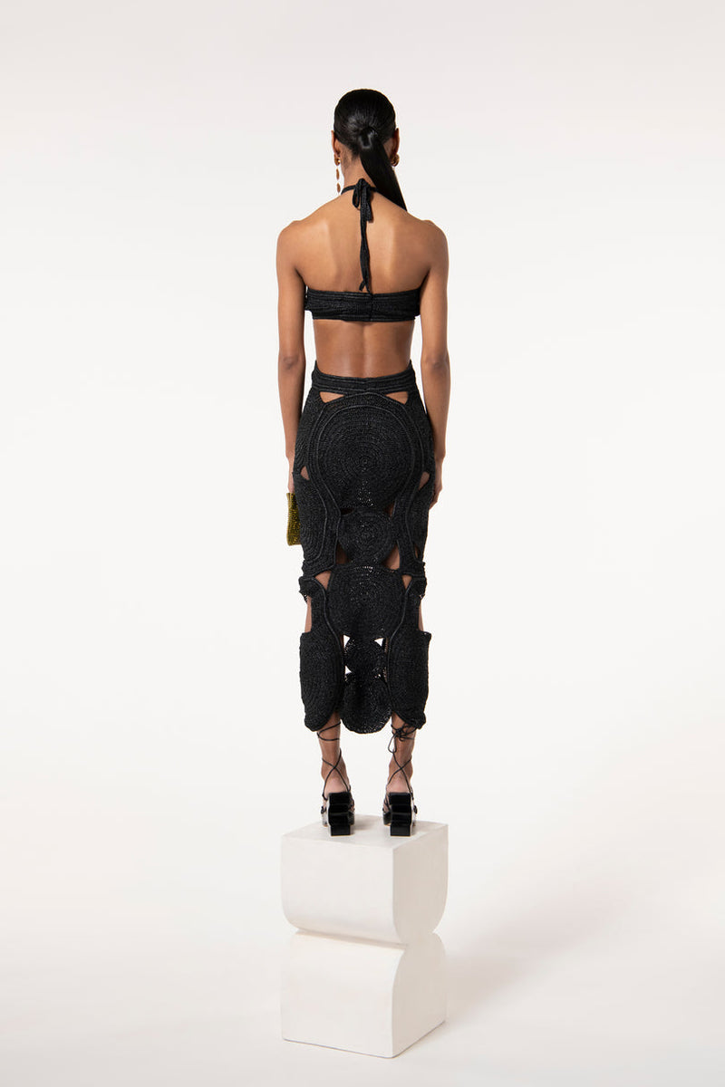 Cult Gaia - Shenaz Crochet Dress - Black