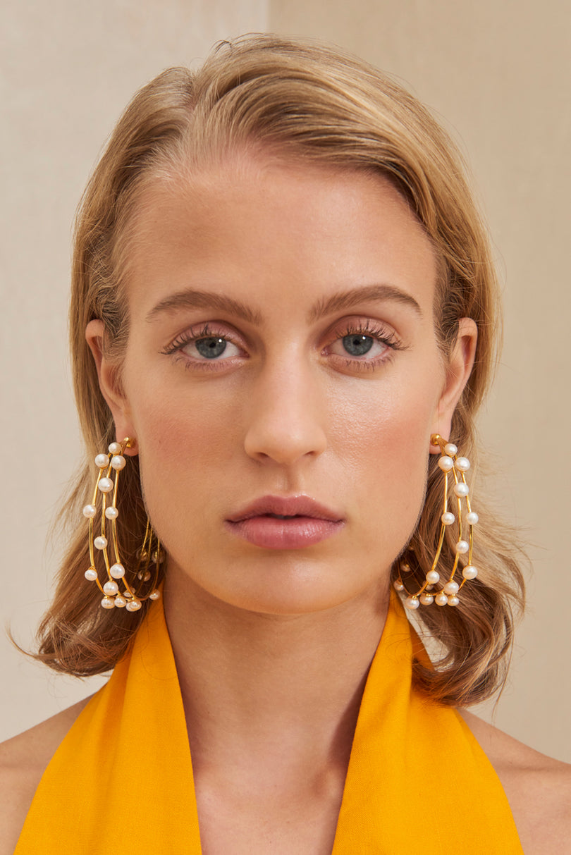 Cult Gaia - Shanti Large Earring - Pearl