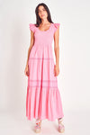 LoveShackFancy - Chessie Maxi Dress - Vivid Pink