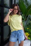 Marissa Webb - So Relaxed Jersey Muscle Tee - Citrine