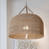Woven Rattan Oversized Pendant Light - Natural {pre-order}